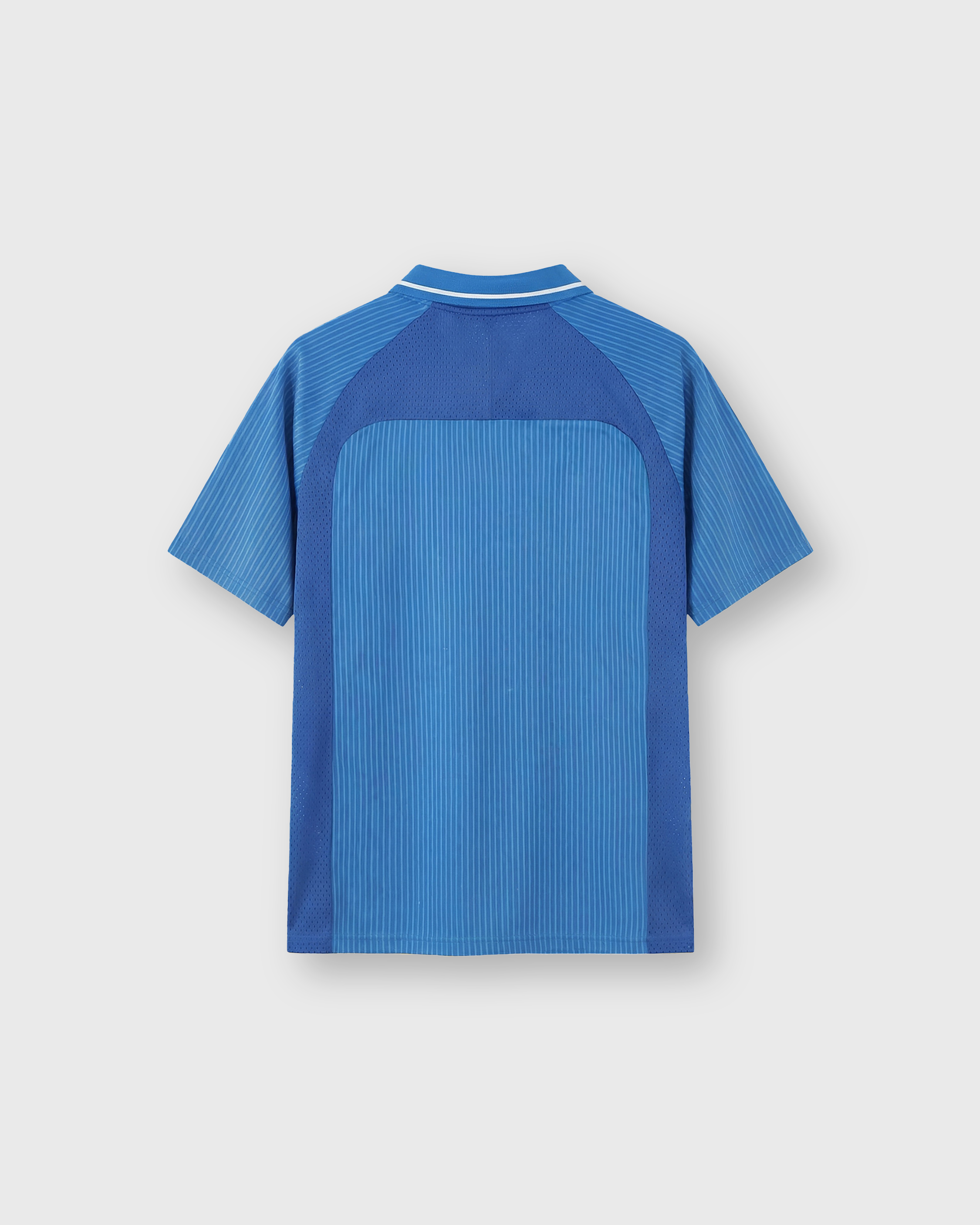 Jesus Loves You First Blue Striped Soccer Jersey | House of Peace®