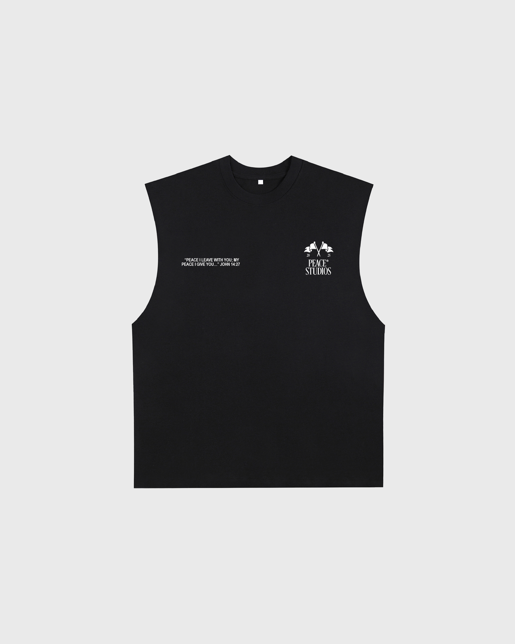 Know Jesus, Know Peace Black Raw Edge Tank Top | House Of Peace®
