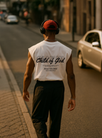 Child of God White Raw Edge Tank Top | House Of Peace®
