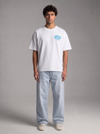 Sunday Worship Club Summer White Boxy Drop Shoulder Tee | House of Peace®