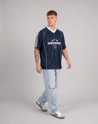 Sunday Worship Club Blue Stripe Soccer Jersey | House of Peace®