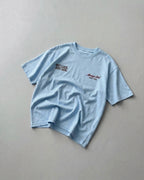 Not Luck Just God Blue Heavyweight Loose Fit Tee | House of Peace®