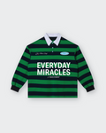 Everyday Miracles Green Stripe Polo Shirt | House Of Peace®