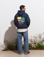 Everyday Miracles Navy Blue Boxy Hoodie | House Of Peace®