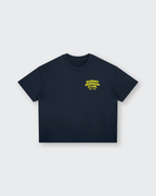 Sunday Worship Club Summer Navy Blue Boxy Drop Shoulder Tee | House of Peace®