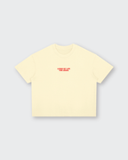 Living My Life Beige Boxy Drop Shoulder Tee | House of Peace®