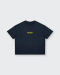 Living My Life Navy Blue Boxy Drop Shoulder Tee | House of Peace®