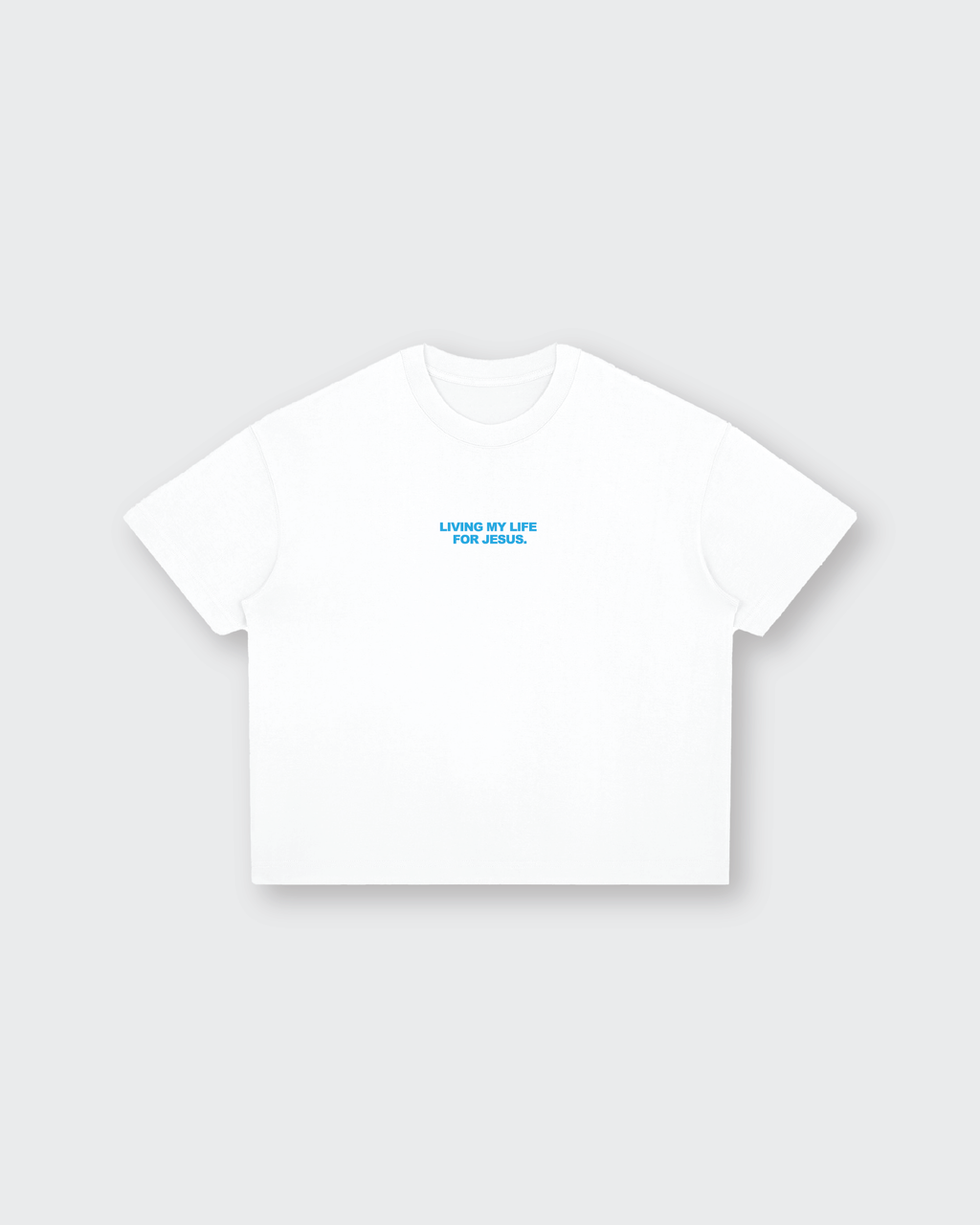 Living My Life White Boxy Drop Shoulder Tee | House of Peace®