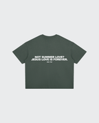 Summer Love Gray Boxy Drop Shoulder Tee | House of Peace®