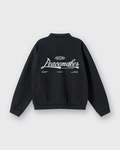 Peacemaker Heavyweight Black Fleece Polo Sweatshirt | House Of Peace®