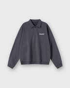 Peacemaker Heavyweight Gray Fleece Polo Sweatshirt | House Of Peace®