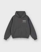 Child of God II Dark Gray Dual-Zip Fleece Boxy Hoodie | House Of Peace®