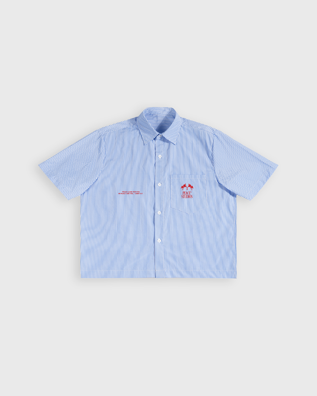 Know Jesus, Know Peace Oversized Blue Stripe Boxy Shirt | House Of Peace®