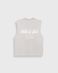 Child of God Ash Gray Raw Edge Heavyweight Tank Top | House Of Peace®